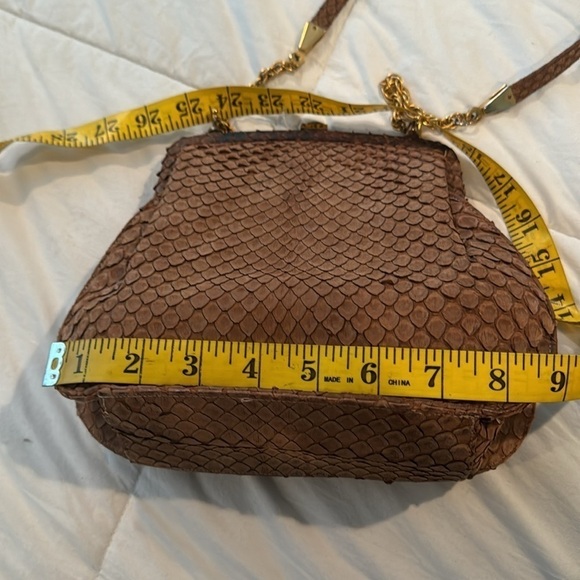 Magnin 🔥Sale🔥vintage python brown purse - Picture 11 of 13